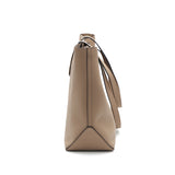 Boat shape Tote genuine leather bag