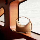 sailboat genuine cow leather handbag