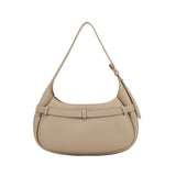 pebble grain cow leather handbag