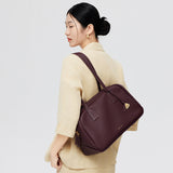 boat shape vegetable-tanned leather  travel bag