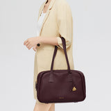 boat shape vegetable-tanned leather  travel bag