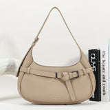 pebble grain cow leather handbag