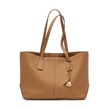Boat shape Tote genuine leather bag