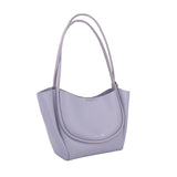 smooth cow leather tote bag