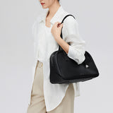 boat shape vegetable-tanned leather  travel bag