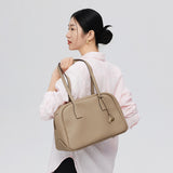 boat shape vegetable-tanned leather  travel bag
