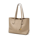 Boat shape Tote genuine leather bag