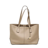 Boat shape Tote genuine leather bag