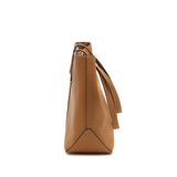 Boat shape Tote genuine leather bag